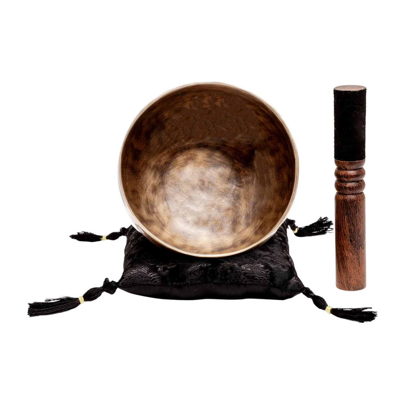 The Earth Bundle: Set Of 2 Resonant Bronze Singing Bowls From Nepal, 9 inch and 6 inch - Image 4