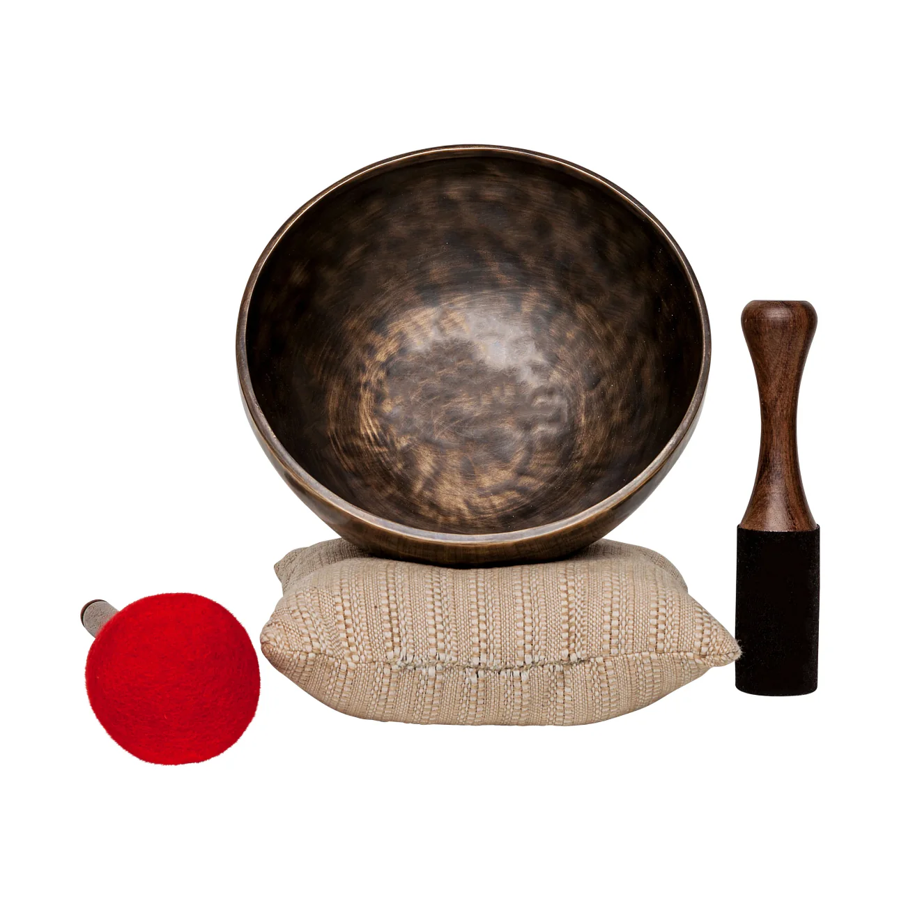 The Earth Bundle: Set Of 2 Resonant Bronze Singing Bowls From Nepal, 9 inch and 6 inch - Image 7