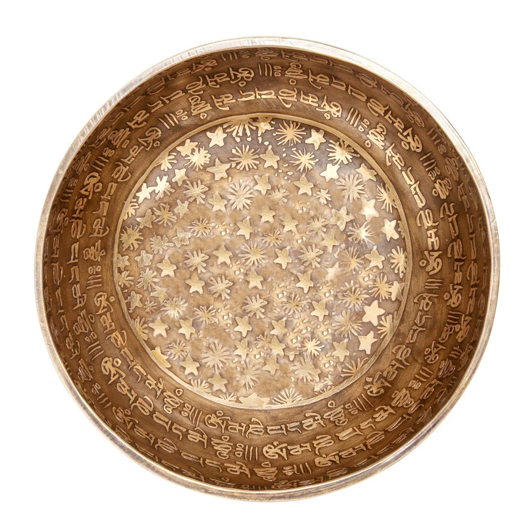 The Moon & Stars Bundle: Set Of 2 Resonant Limited Design Singing Bowls, 9 inch and 6.5 inch - Image 3