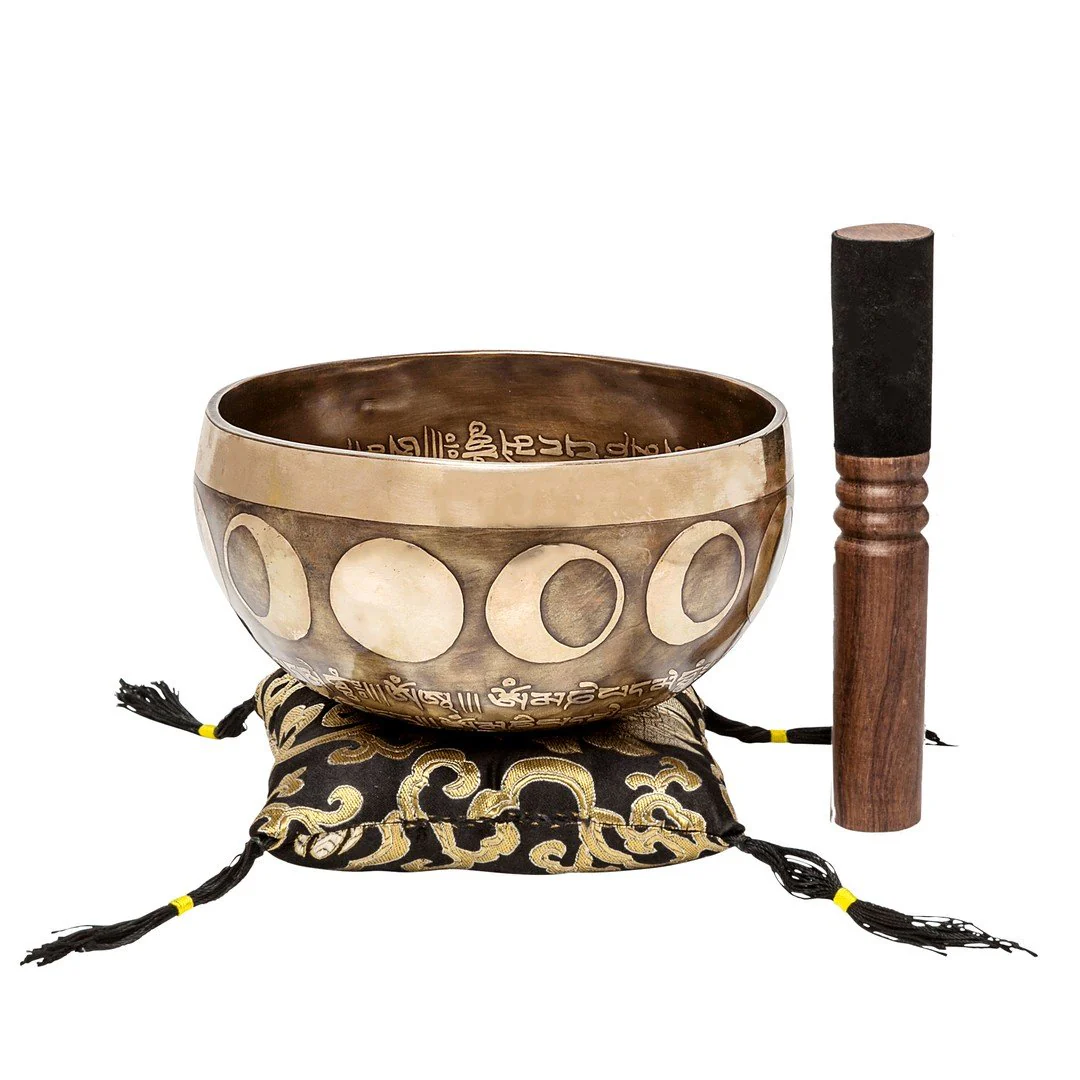 The Moon & Stars Bundle: Set Of 2 Resonant Limited Design Singing Bowls, 9 inch and 6.5 inch - Image 4