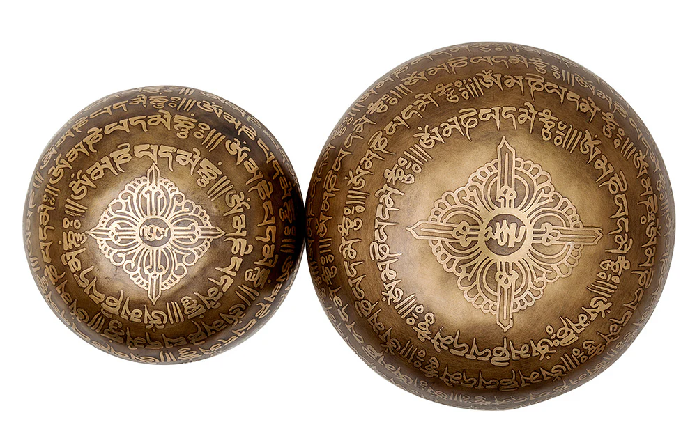 The Purity Bowl: 6 inch | Handmade Bronze Singing Bowl From Nepal "Om Mani Padme Hum" Design - Image 12