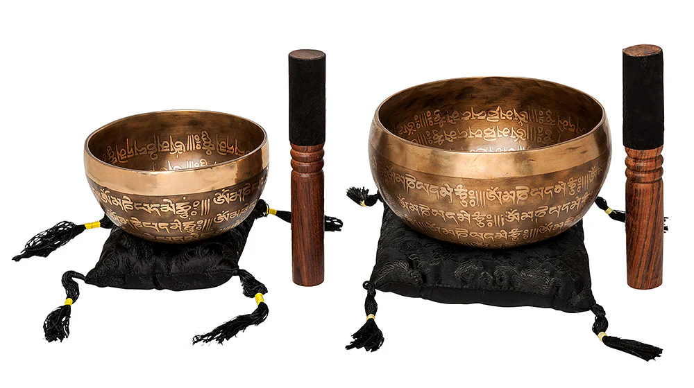 The Purity Bowl: 6 inch | Handmade Bronze Singing Bowl From Nepal "Om Mani Padme Hum" Design - Image 9