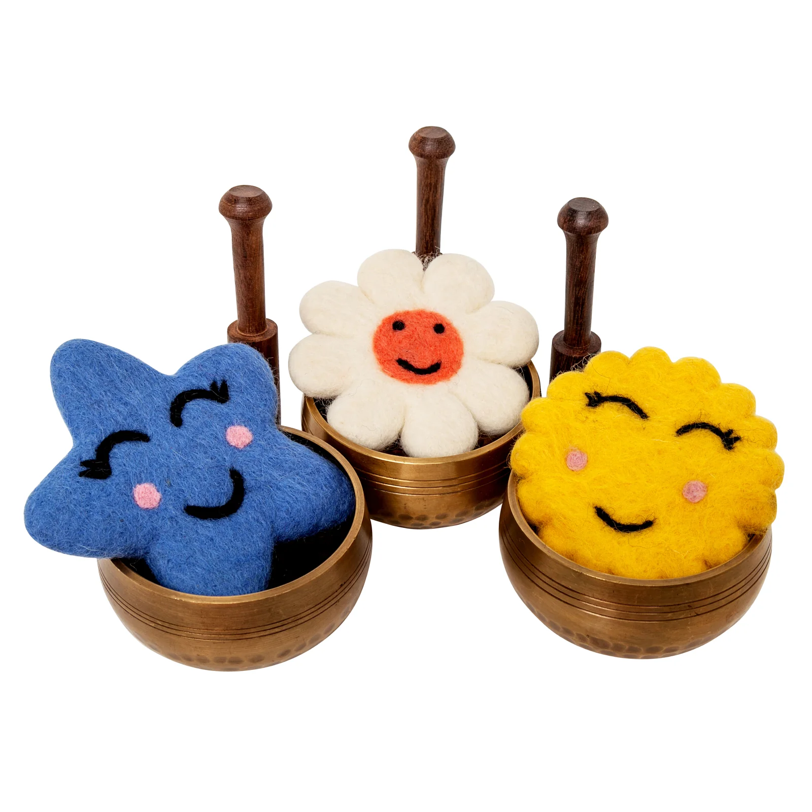 The Three Little Ohmies: Set of Three Bronze Singing Bowls Made Just For Children - Image 37